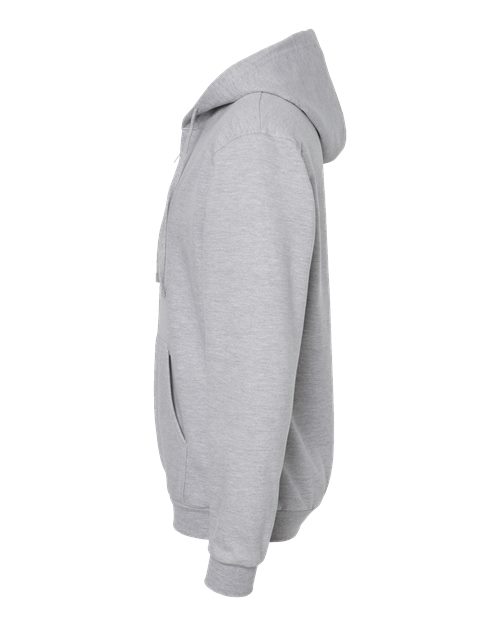 Tultex 331 Full-Zip Hooded Sweatshirt #color_Heather Grey