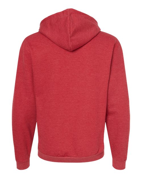 Tultex 331 Full-Zip Hooded Sweatshirt #color_Heather Red