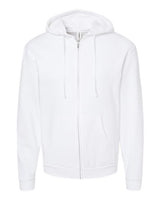 Tultex 331 Full-Zip Hooded Sweatshirt #color_White