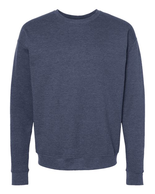 Tultex 340 Fleece Crewneck Sweatshirt #color_Heather Denim