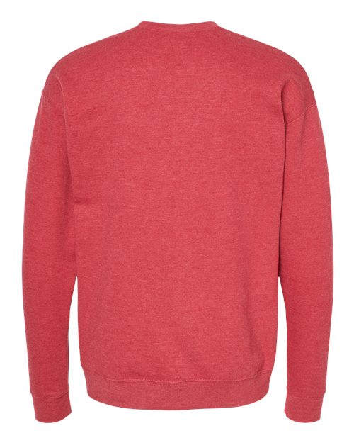 Tultex 340 Fleece Crewneck Sweatshirt #color_Heather Red