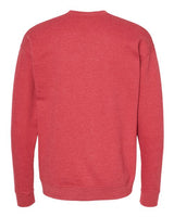 Tultex 340 Fleece Crewneck Sweatshirt #color_Heather Red