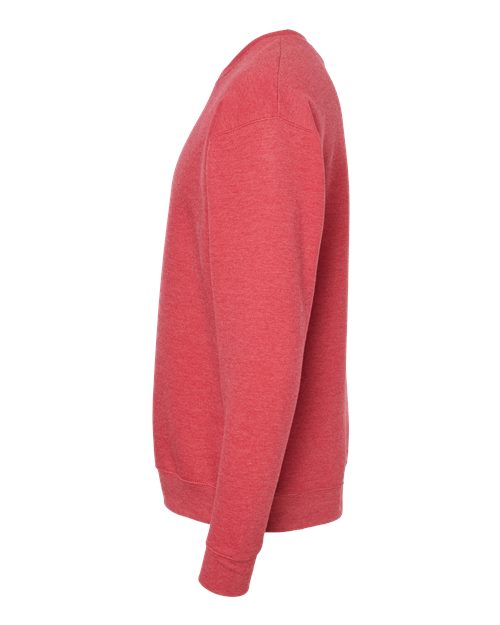 Tultex 340 Fleece Crewneck Sweatshirt #color_Heather Red