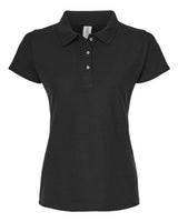 Tultex 401 Women's 50/50 Sport Pique Polo #color_Black