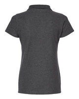 Tultex 401 Women's 50/50 Sport Pique Polo #color_Heather Charcoal