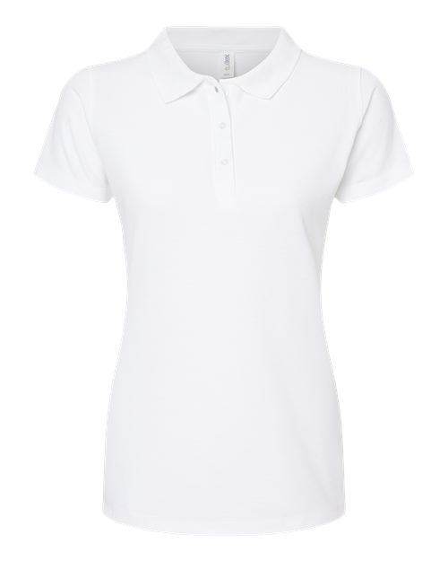 Tultex 401 Women's 50/50 Sport Pique Polo #color_White