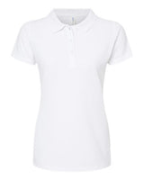 Tultex 401 Women's 50/50 Sport Pique Polo #color_White