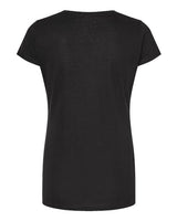 Tultex 243 Women's Poly-Rich Scoop Neck T-Shirt #color_Black