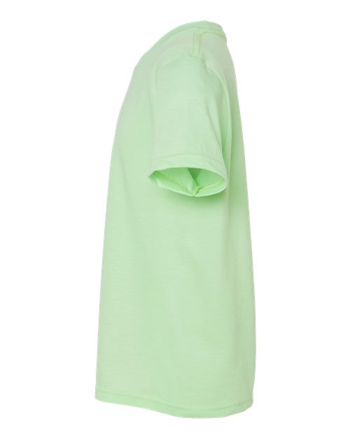 Tultex 235 Youth Fine Jersey T-Shirt #color_Heather Neo Mint