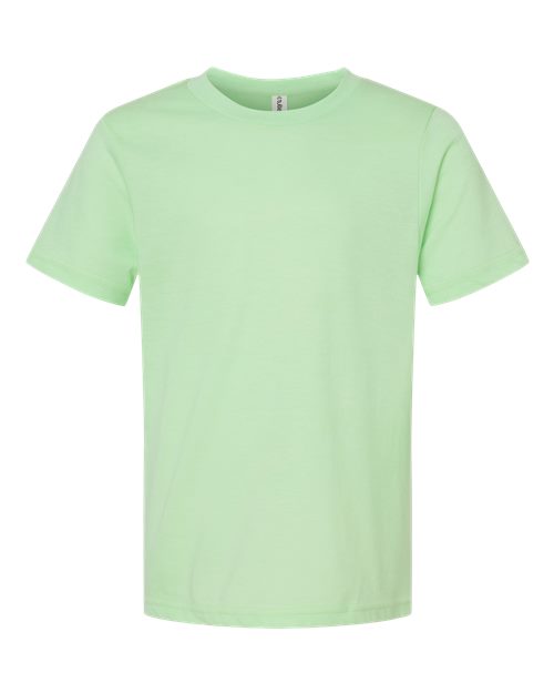 Tultex 235 Youth Fine Jersey T-Shirt #color_Heather Neo Mint