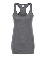 Tultex 190 Women's Poly-Rich Racerback Tank Top #color_Heather Charcoal