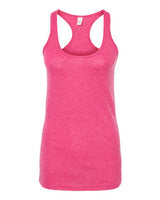 Tultex 190 Women's Poly-Rich Racerback Tank Top #color_Heather Fuchsia