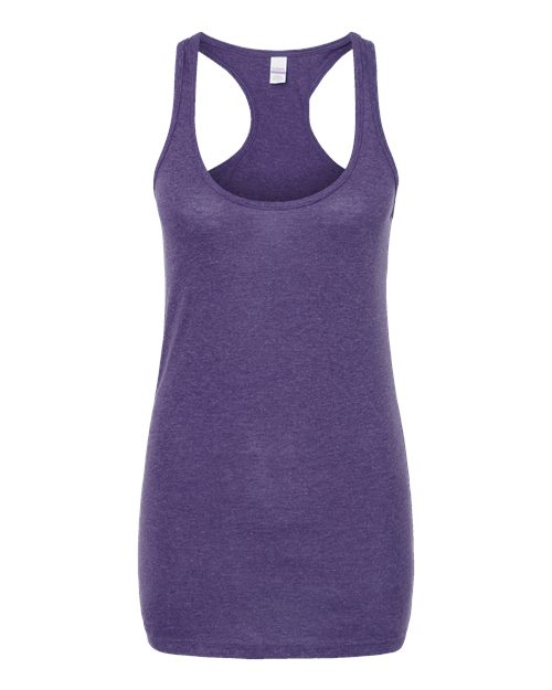 Tultex 190 Women's Poly-Rich Racerback Tank Top #color_Heather Purple