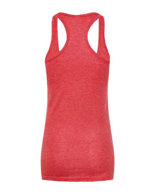 Tultex 190 Women's Poly-Rich Racerback Tank Top #color_Heather Red