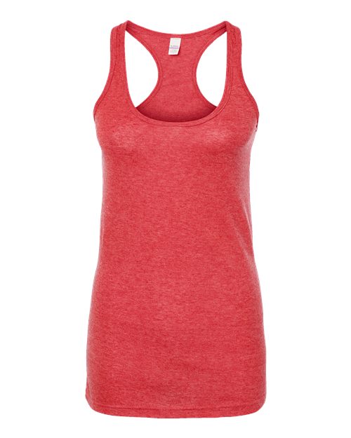 Tultex 190 Women's Poly-Rich Racerback Tank Top #color_Heather Red