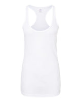 Tultex 190 Women's Poly-Rich Racerback Tank Top #color_White