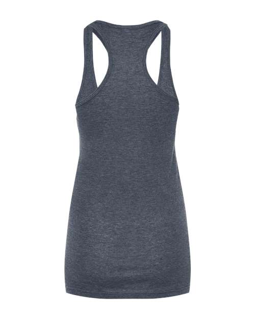 Tultex 190 Women's Poly-Rich Racerback Tank Top #color_Heather Navy