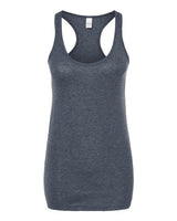 Tultex 190 Women's Poly-Rich Racerback Tank Top #color_Heather Navy