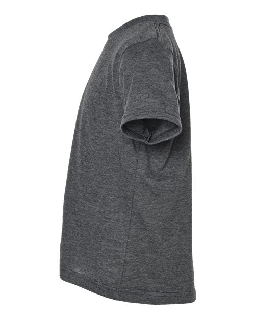 Tultex 265 Youth Poly-Rich T-Shirt #color_Heather Charcoal