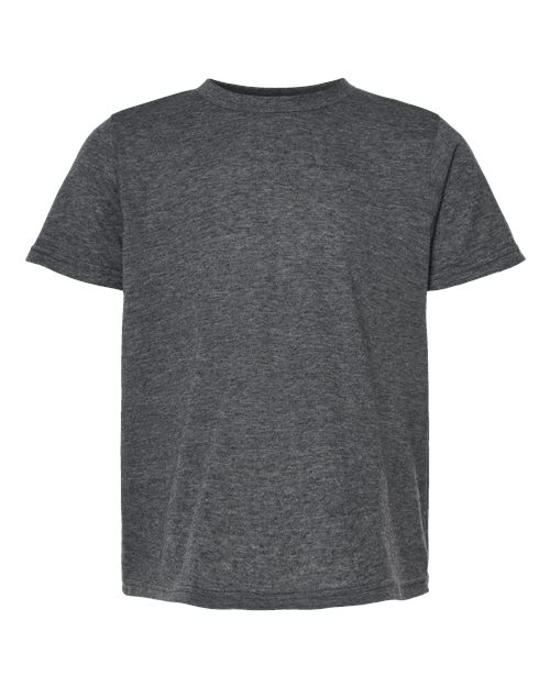 Tultex 265 Youth Poly-Rich T-Shirt #color_Heather Charcoal