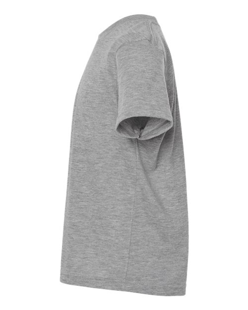 Tultex 265 Youth Poly-Rich T-Shirt #color_Heather Grey