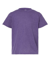 Tultex 265 Youth Poly-Rich T-Shirt #color_Heather Purple