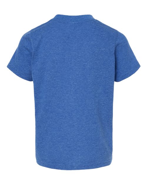 Tultex 265 Youth Poly-Rich T-Shirt #color_Heather Royal