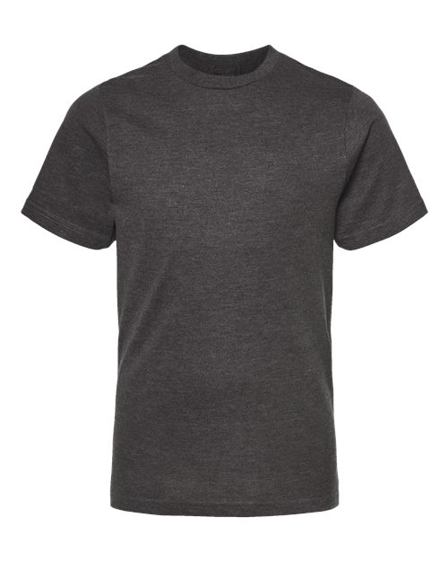 Tultex 295 Youth Heavyweight Jersey T-Shirt #color_Heather Charcoal