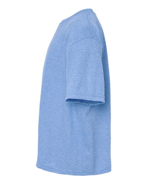 M&O 4850 Youth Gold Soft Touch T-Shirt #color_Light Blue Heather