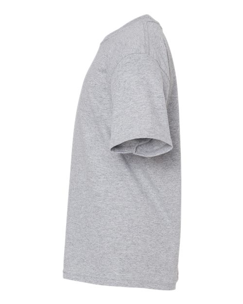 M&O 4850 Youth Gold Soft Touch T-Shirt #color_Athletic Grey