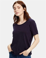 US Blanks US115 Women's Loose Fit Boyfriend Tee #color_Midnight Navy