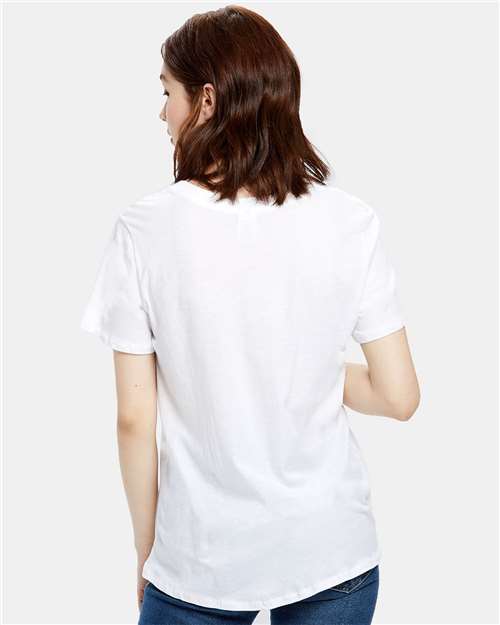 US Blanks US115 Women's Loose Fit Boyfriend Tee #color_WHITE