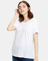 US Blanks US115 Women's Loose Fit Boyfriend Tee #color_WHITE