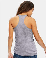 US Blanks US575 Women's Raw Edge Racer Tank Top #color_Heather Grey