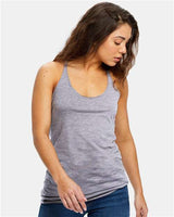 US Blanks US575 Women's Raw Edge Racer Tank Top #color_Heather Grey