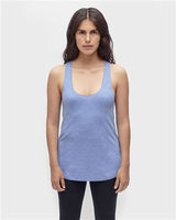 Los Angeles Apparel TR3008 USA-Made Women's Triblend Racerback Tank Top #color_Athletic Blue