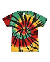 Tie-Dye CD100 Adult 5.4 oz., 100% Cotton T-Shirt #color_RASTA WEB