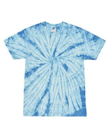 Tie-Dye CD101 Adult 5.4 oz. 100% Cotton Spider T-Shirt #color_SPIDER BABY BLUE