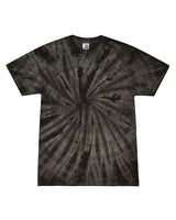 Tie-Dye CD101 Adult 5.4 oz. 100% Cotton Spider T-Shirt #color_SPIDER BLACK