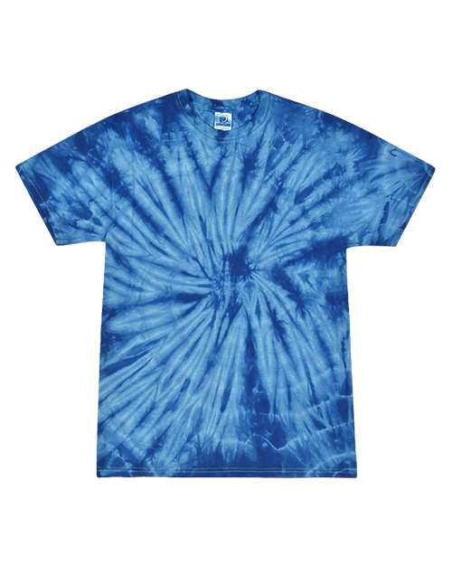Tie-Dye CD101 Adult 5.4 oz. 100% Cotton Spider T-Shirt #color_SPIDER ROYAL