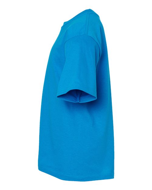 M&O 4850 Youth Gold Soft Touch T-Shirt #color_Turquoise