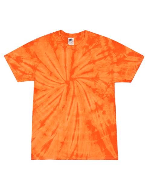 Tie-Dye CD101Y Youth 5.4 oz. 100% Cotton Spider T-Shirt #color_SPIDER ORANGE