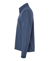 Adidas A554 3-Stripes Quarter-Zip Sweater #color_Collegiate Navy Melange