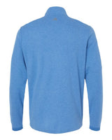 Adidas A554 3-Stripes Quarter-Zip Sweater #color_Focus Blue Melange