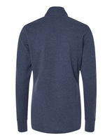 Adidas A555 Women's 3-Stripes Quarter-Zip Sweater #color_Collegiate Navy Melange