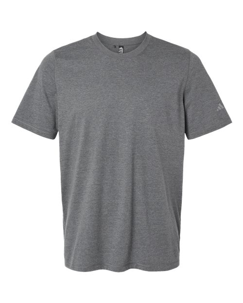 Adidas A556 Blended T-Shirt #color_Dark Grey Heather