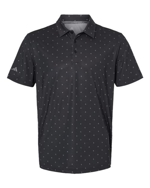 Adidas A574 Pine Tree Polo #color_Black/ Grey Three