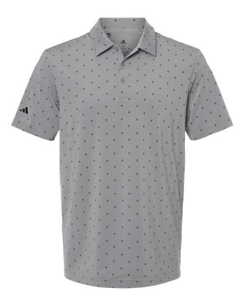 Adidas A574 Pine Tree Polo #color_Grey Three/ Black