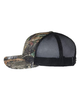Richardson 112P Printed Trucker Cap #color_Mossy Oak Country DNA/ Black