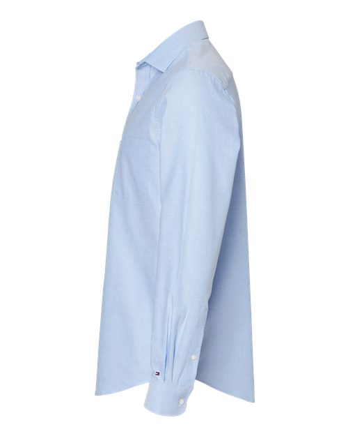 Tommy Hilfiger 13TH106 New England Cotton Oxford Shirt #color_Blue